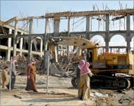 Many workers are involved in hard manual labour