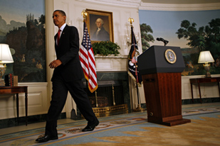 The three-way talks are seen as a test of credibility for Obama's foreign policy [EPA]