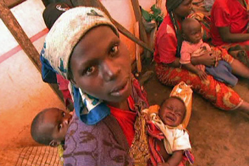 Displaced Congo civilians