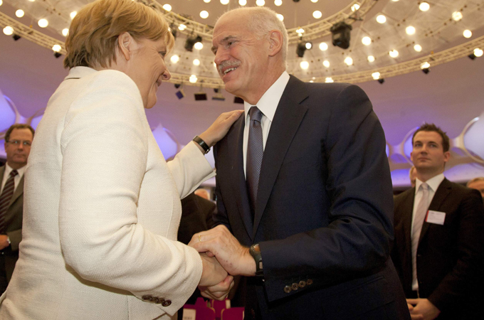 Merkel and Greek PM