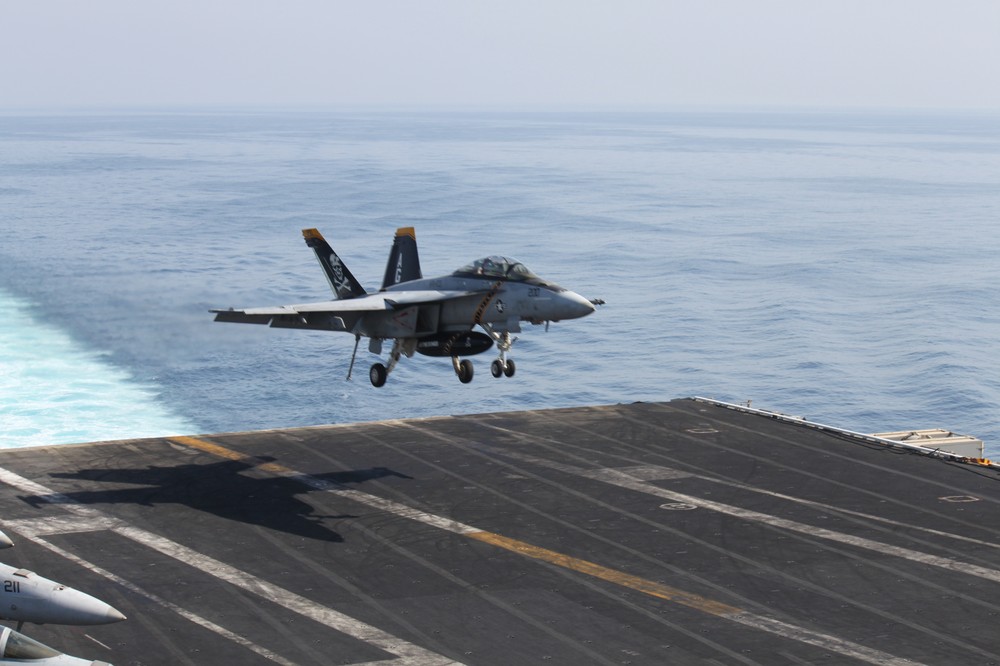 On board the USS Eisenhower