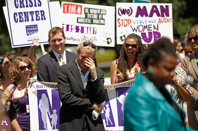 The bill makes important improvements to existing immigration protections by encouraging victims to cooperate with law enforcement, which in turn gives them access to safe housing and counselling services [Getty Images]