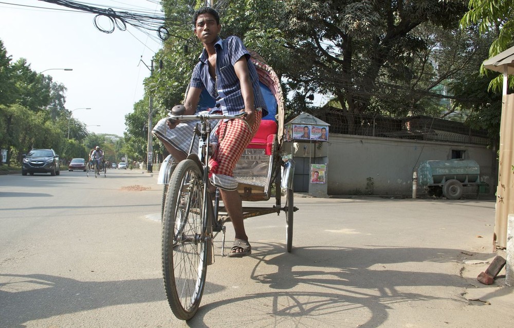 <p>Rickshaw drivers have been banned from wearing the traditional lungi - a thin, colourful garment that is wrapped around a man(***)s waist - in a posh district in the capital Dhaka.</p>
