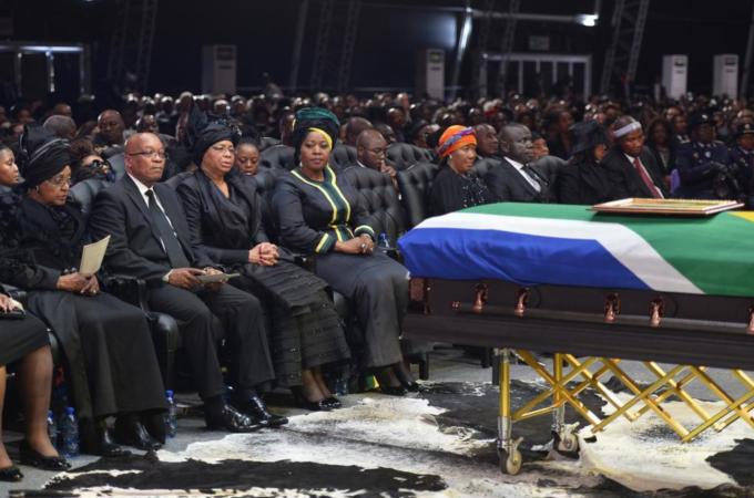 "Yet, I also think it might be that there is a ritual of mourning and celebration that many South Africans are still to have for Nelson Mandela, and that is the ritual of burying a comrade," writes Pillay [AP]