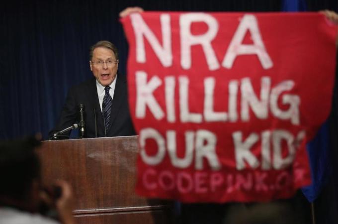 In 2013, NRA's "Political Victory Fund" raised $10.2m [Getty Images]