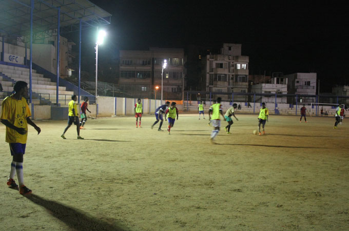 Gowthamapura boasts of more than 25 football teams the oldest being Bangalore Mars FC [Keshav Vitla/Al Jazeera]