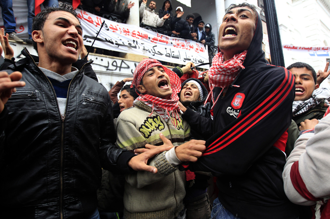 Tunisians from the country's marginalised interior areas played a large role in Tunisia's 2011 revolution [Reuters]