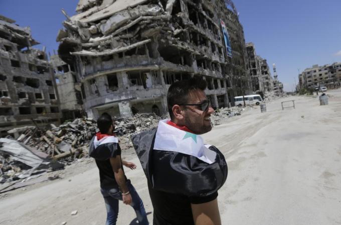 Syria has been measured as the world's least peaceful state, replacing Afghanistan [AFP]