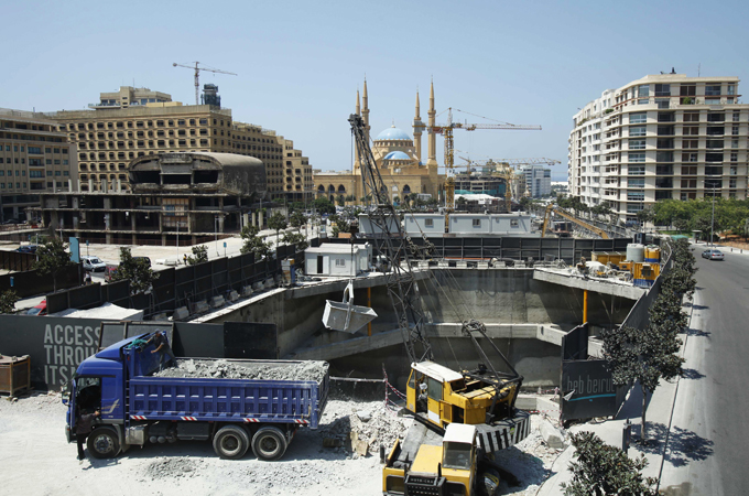 Beirut's city centre has seen rapid development in recent years, leading to a loss of green space [Reuters]