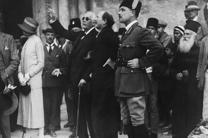 Lord Balfour in Jerusalem in 1925 [Getty Images]