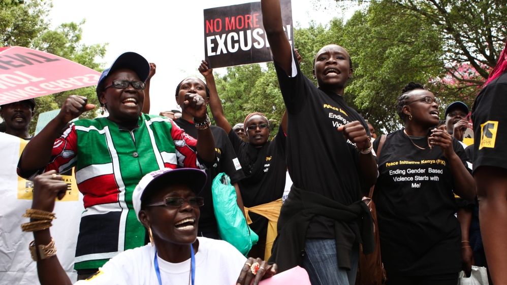 Kenyans protest against sexual violence