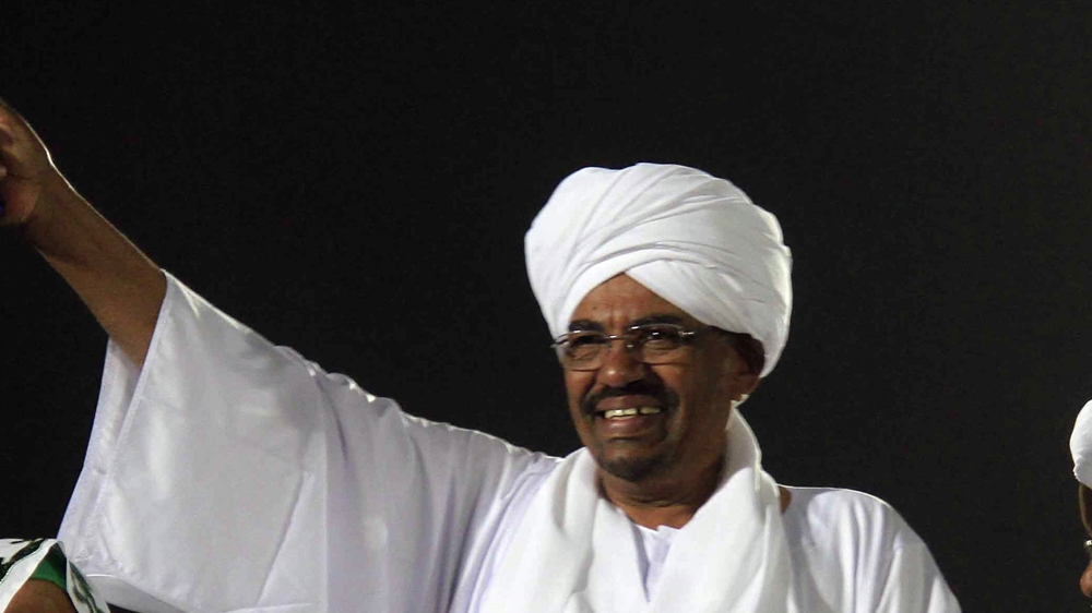 sudan - president on the campaign trail