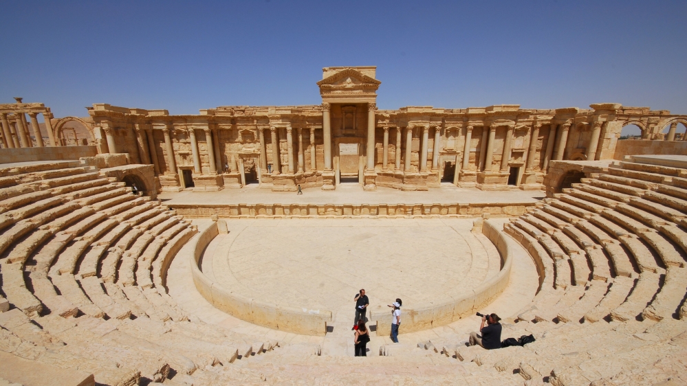The ancient Palmyra theater in the historical city of Palmyra [REUTERS]