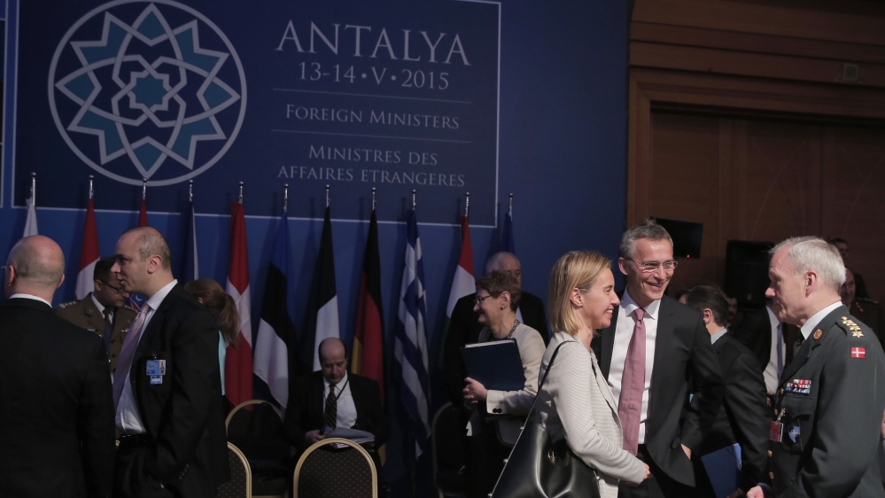 Federica Mogherini, Jens Stoltenberg