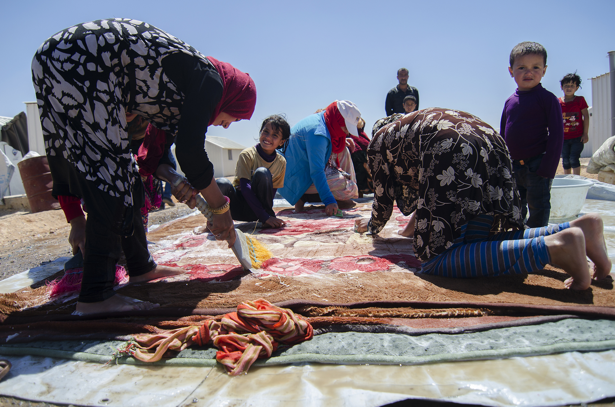 Azraq Refugee Camp for Syrians in Jordan/DO NOT USE/RESTRICTED