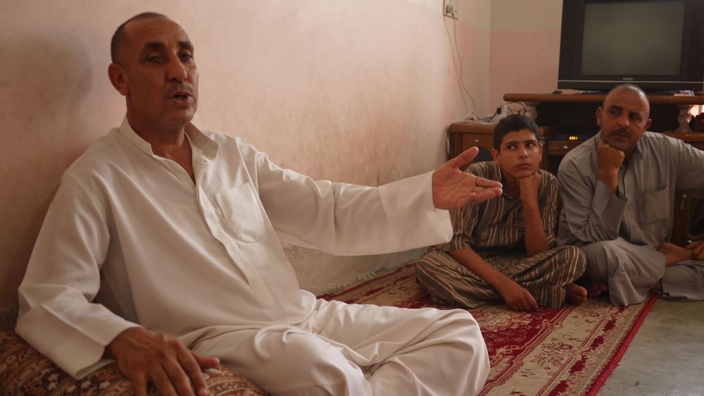 Hasan Mahmoud Sofi, who was displaced from Hawija a year ago