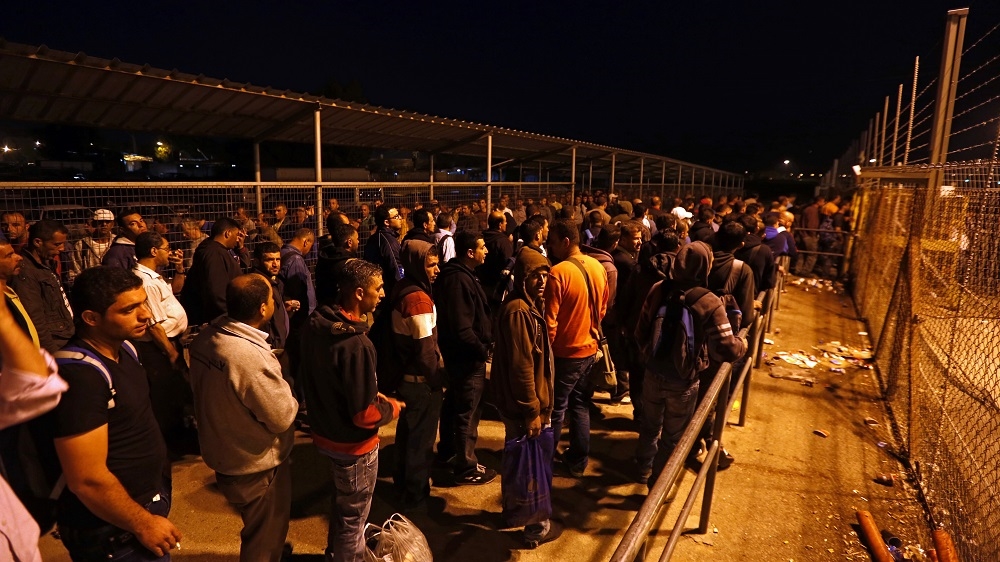 Palestinians working in Israel