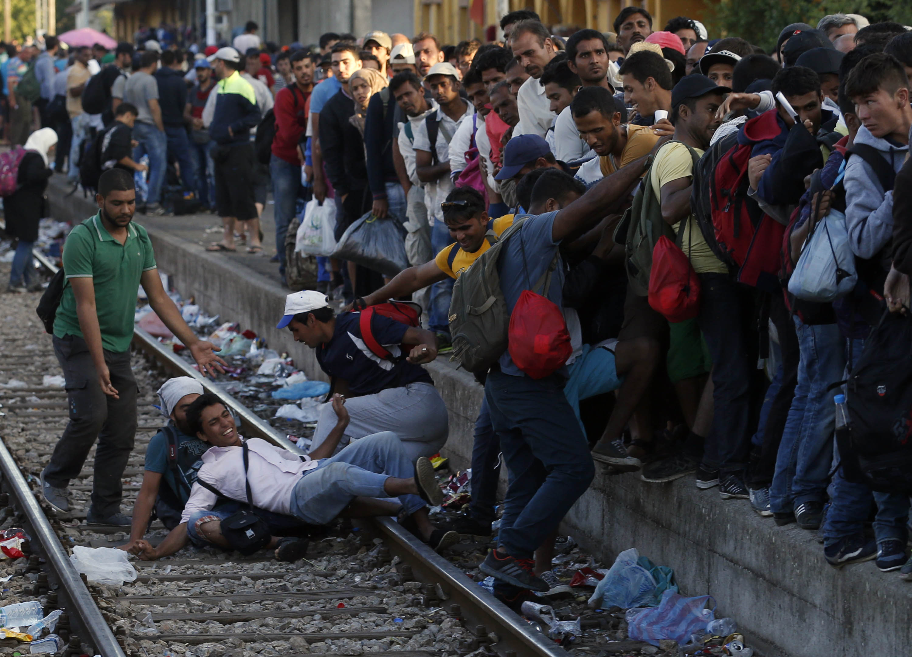 Macedonia border Refugees