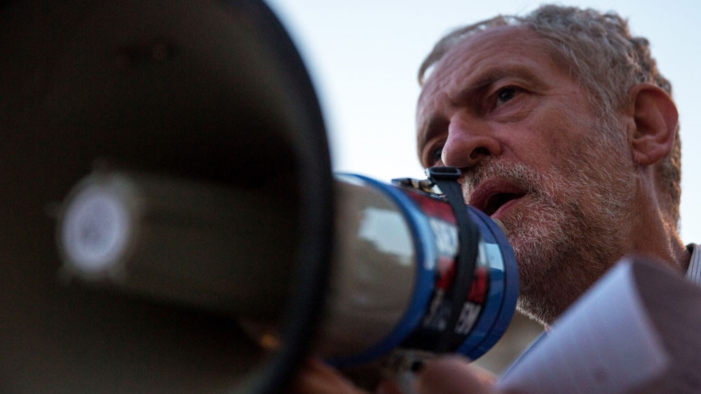 Jeremy Corbyn loudpseaker