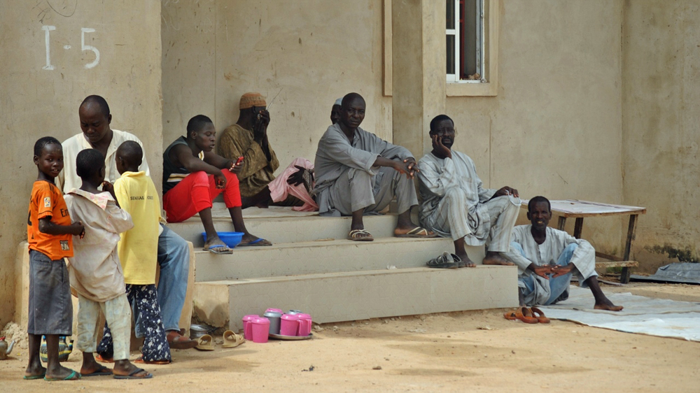 For security reasons men are separated from women in the government-run camps in Borno [Fragkiska Megaloudi/Al Jazeera]