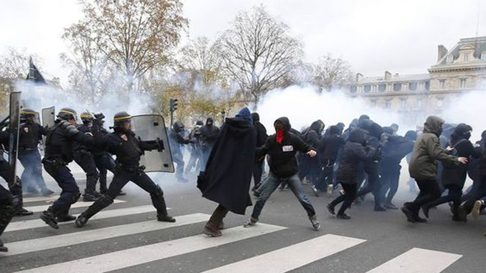 French protest climate