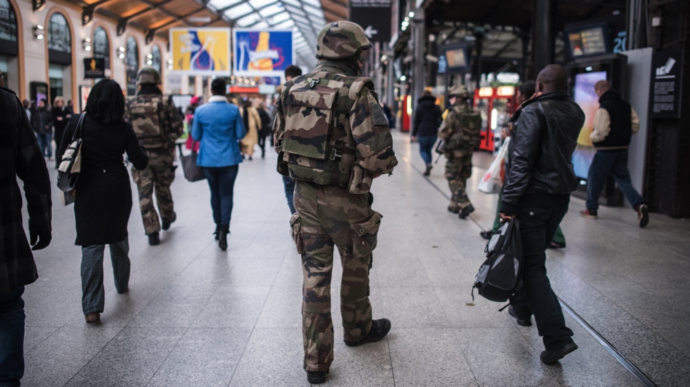French soldiers paris
