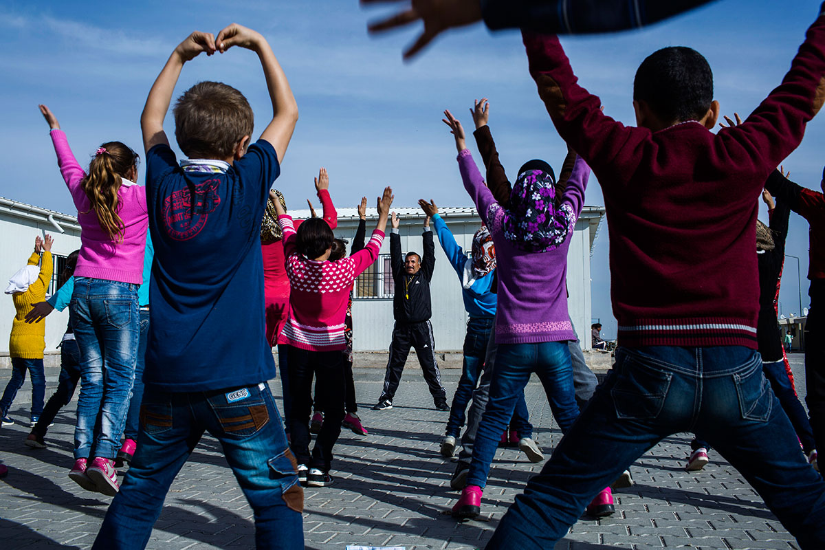 Refugees on Turkish- Syrian border/ Please Do Not Use