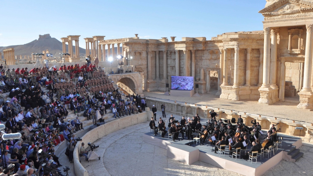 Russia''s Mariinsky Theatre performs at the amphitheatre of the Syrian city of Palmyra, Syria [Reuters]