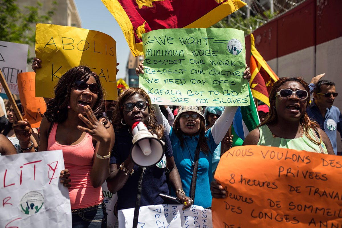 Domestic workers take the streets in Beirut/ Please Do Not Use