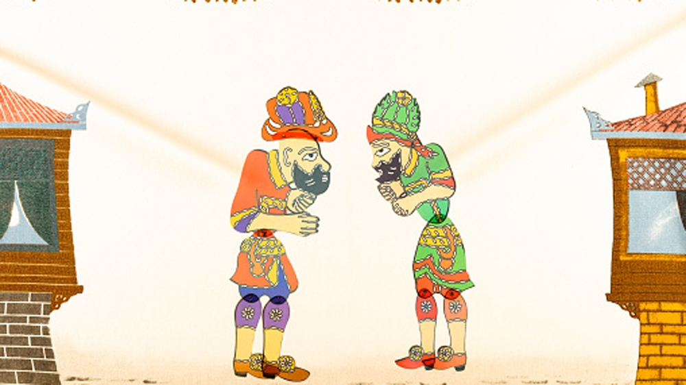 Puppet show Turkish Hacivat Karagoz oyunu scene [Getty]