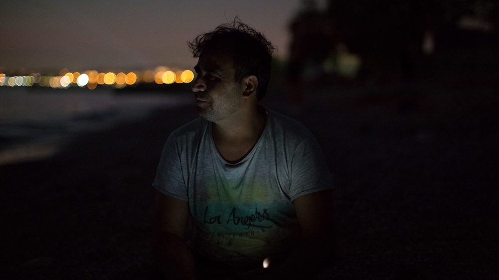 'I have to keep moving forward and onward. What I left behind no longer exists,' says Masood Qahar, an Afghan refugee in Elliniko refugee camp [Dylan Collins/Al Jazeera]