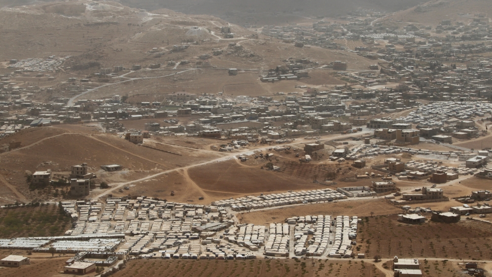 Syrian refugee camps dotted in and around the Lebanese town of Arsal, near the border with Syria, Lebanon [REUTERS]
