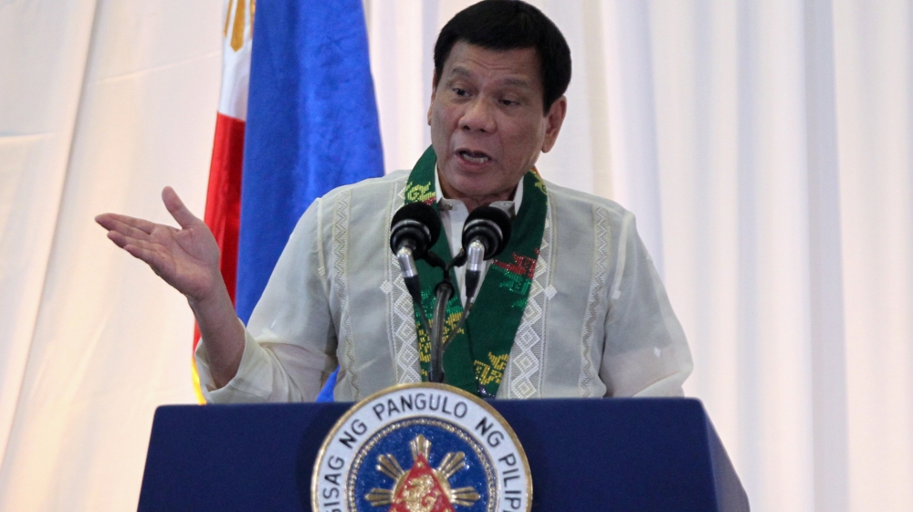 Philippine President Rodrigo Duterte