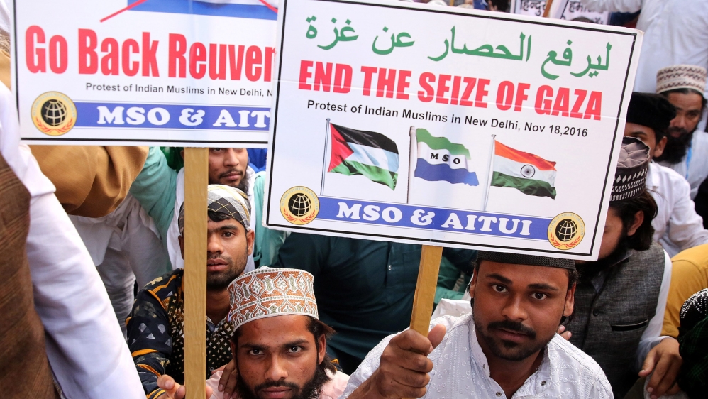 Protest in support of Palestine in New Delhi