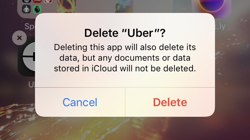 Delete Uber