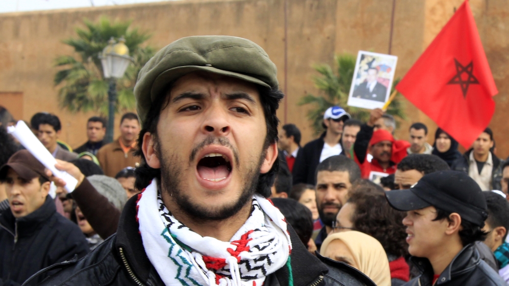Oussama El Khlifi is the leader of a young activists group called
