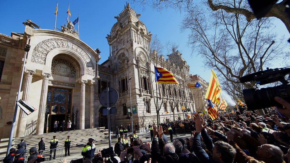 Former Catalonian regional President Artur Mas and former two regional top-rank officials