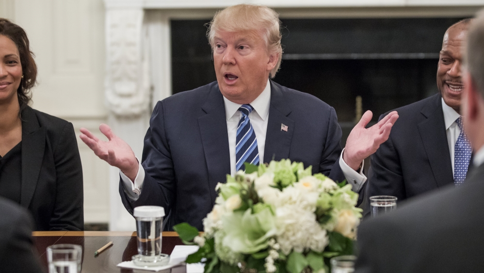 Donald Trump Holds Listening Session with Airline Executives