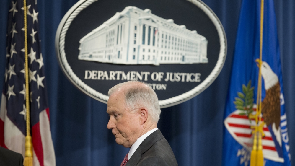 US Attorney General Jeff Sessions