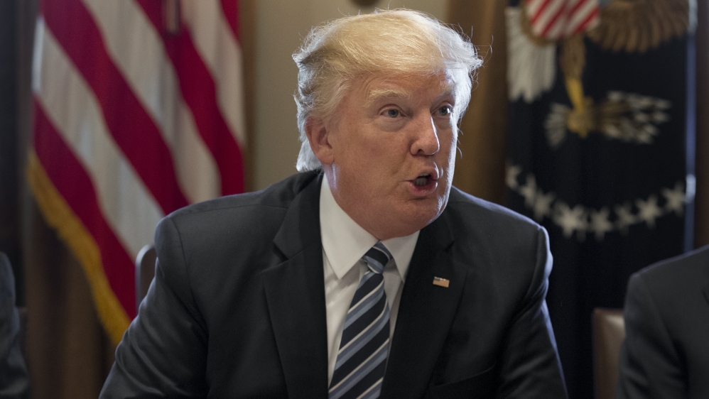 US President Donald J. Trump meets with members of his Cabinet