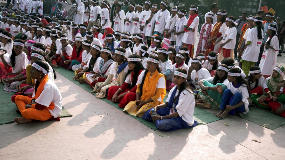 Protest rally against the Child Marriage in Dhaka