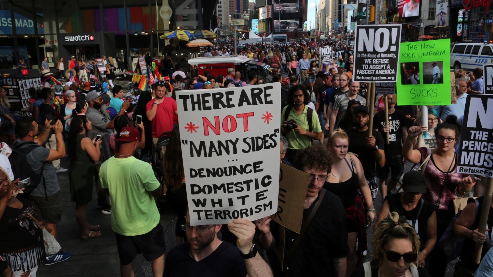 White terrorism Reuters protest photo