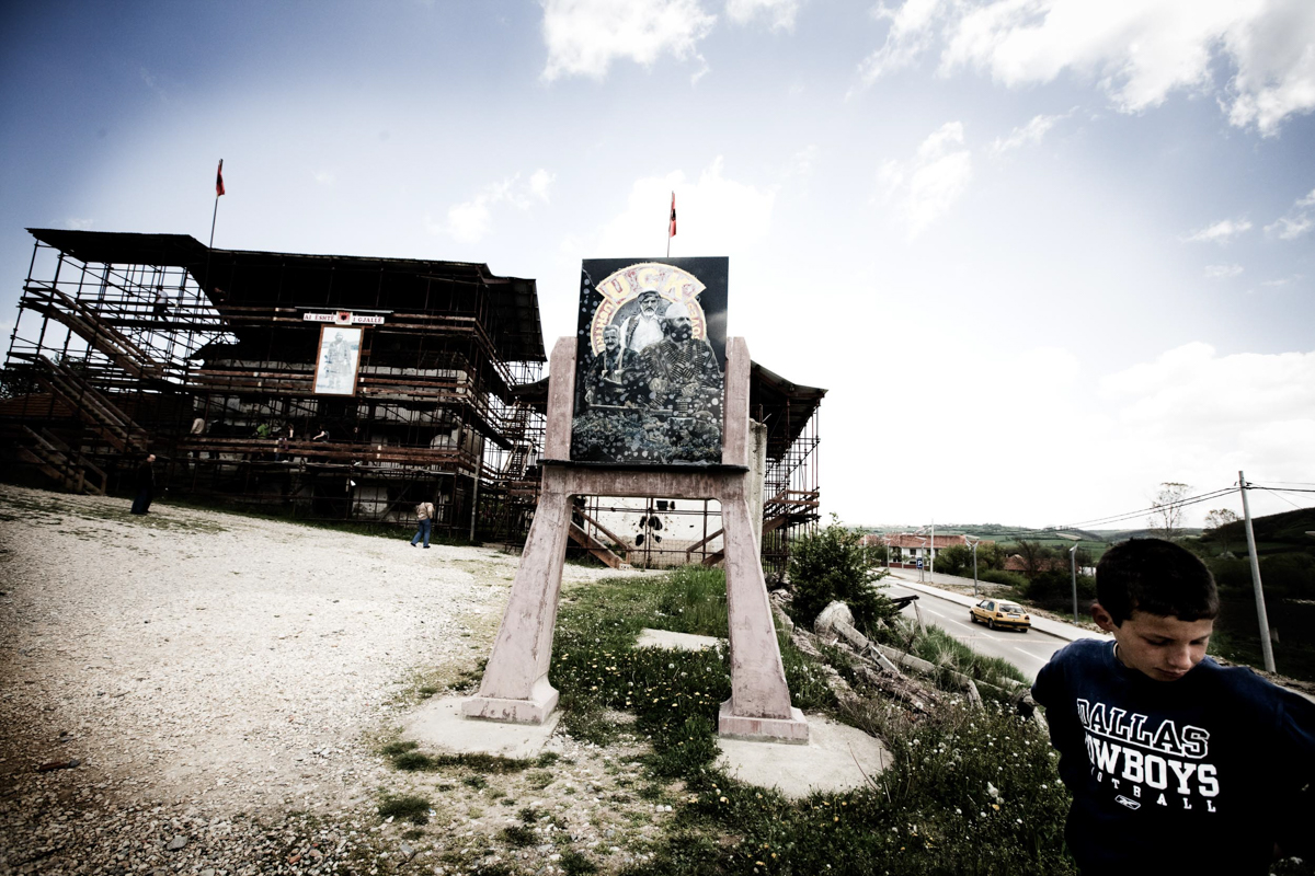 The Jashari’s family home in Prekaz, in the Drenica region of Kosova, has become an important place for Kosovar independence.  Fifty-two Jashari family members were killed, some of them burned beyond