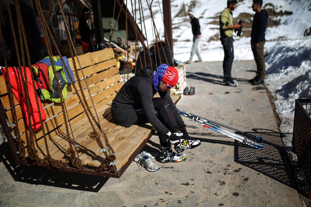 Because of the limited training facilities in Iran, Samaneh has to travel to Armenia and Turkey to train.