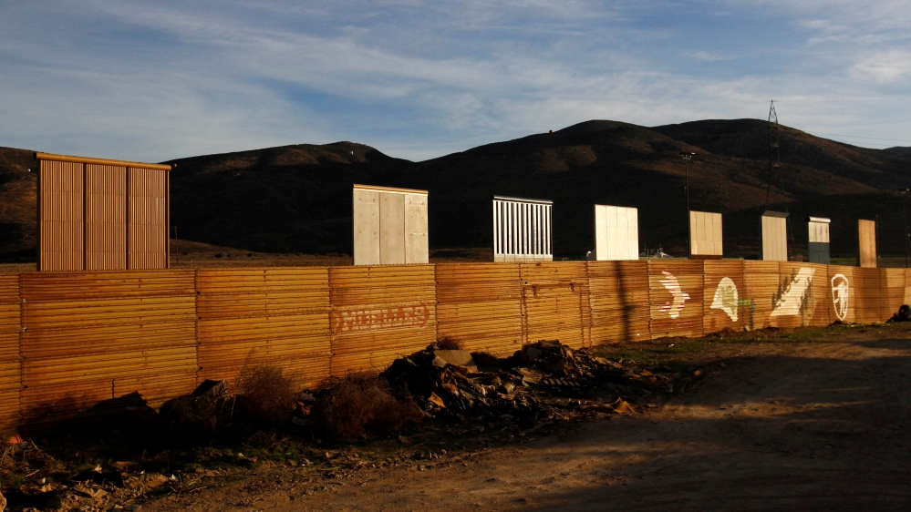 Border wall prototypes