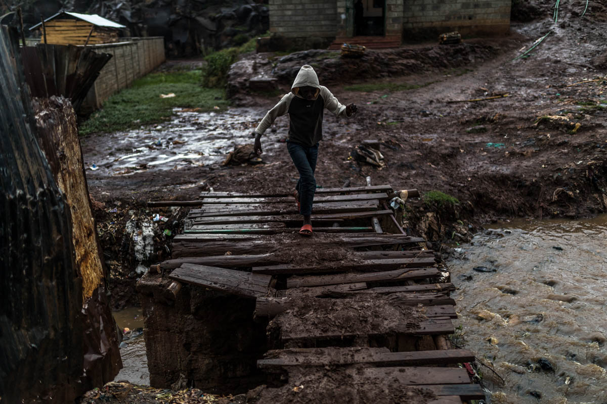 In Kibera, women and children bear the burnt of heavy rains 