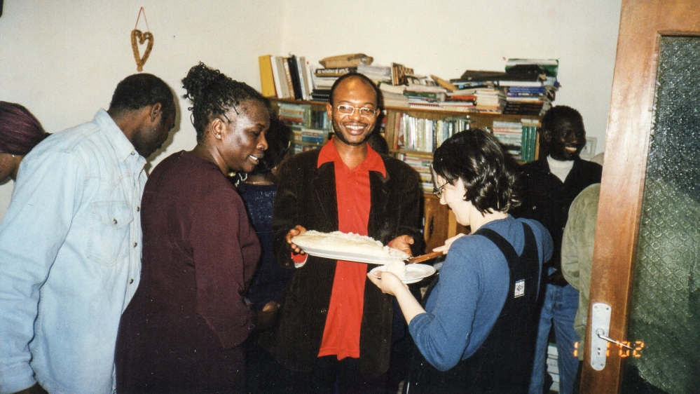 Rong has met people from all over the world in Bucharest, with many church members seeking refuge in Romania [Courtesy: Peter Rong]
