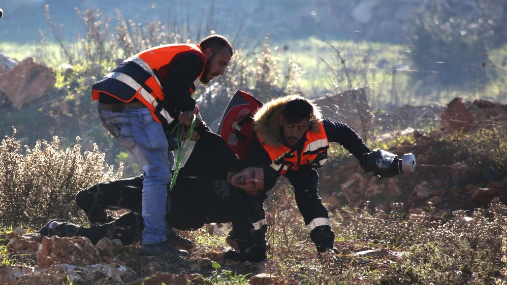 Israeli forces intervene in Palestinian protest in Ramallah