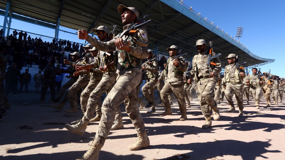 Syrian Democratic Forces (SDF) celebrate the first anniversary of Raqqa province liberation from ISIS, in Raqqa