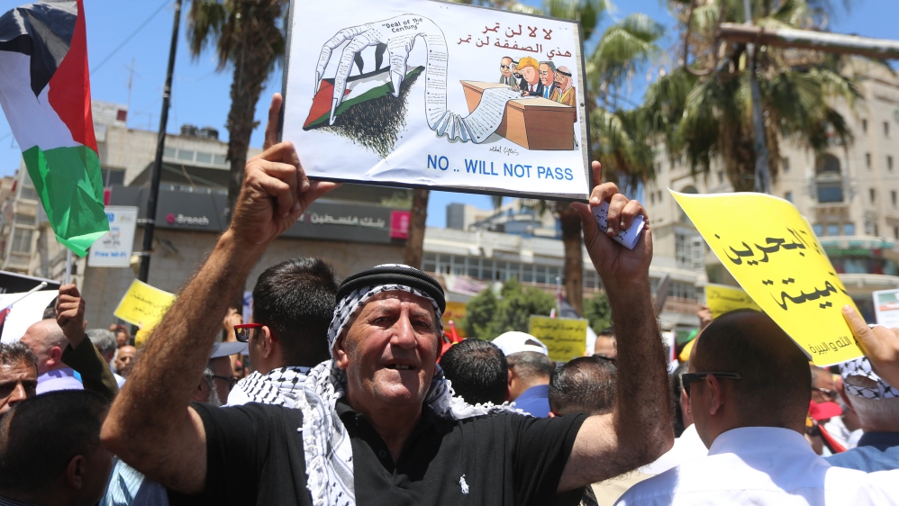 Protest in Ramallah against “Deal of the Century” plan